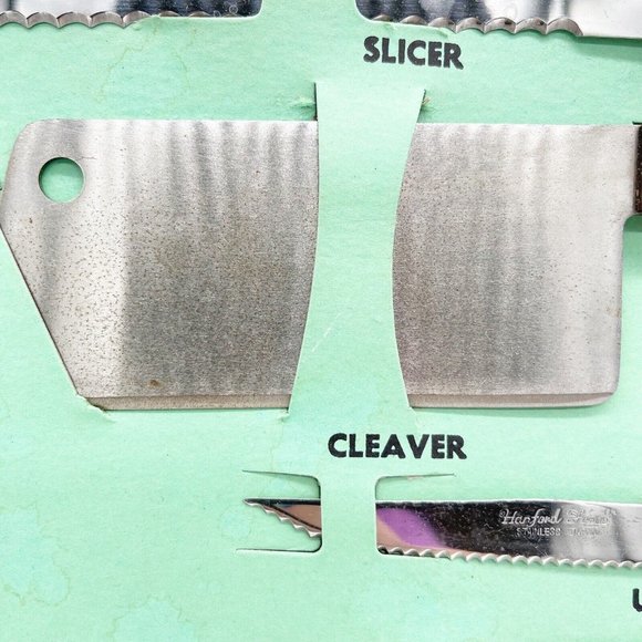 Vintage Hanford Forge Colonial Kitchen Stainless Steel Cutlery Set In Box Japan - Picture 8 of 12